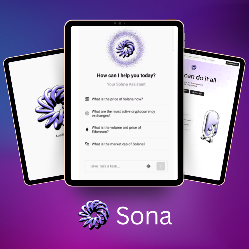 Sona AI assistant for Solana